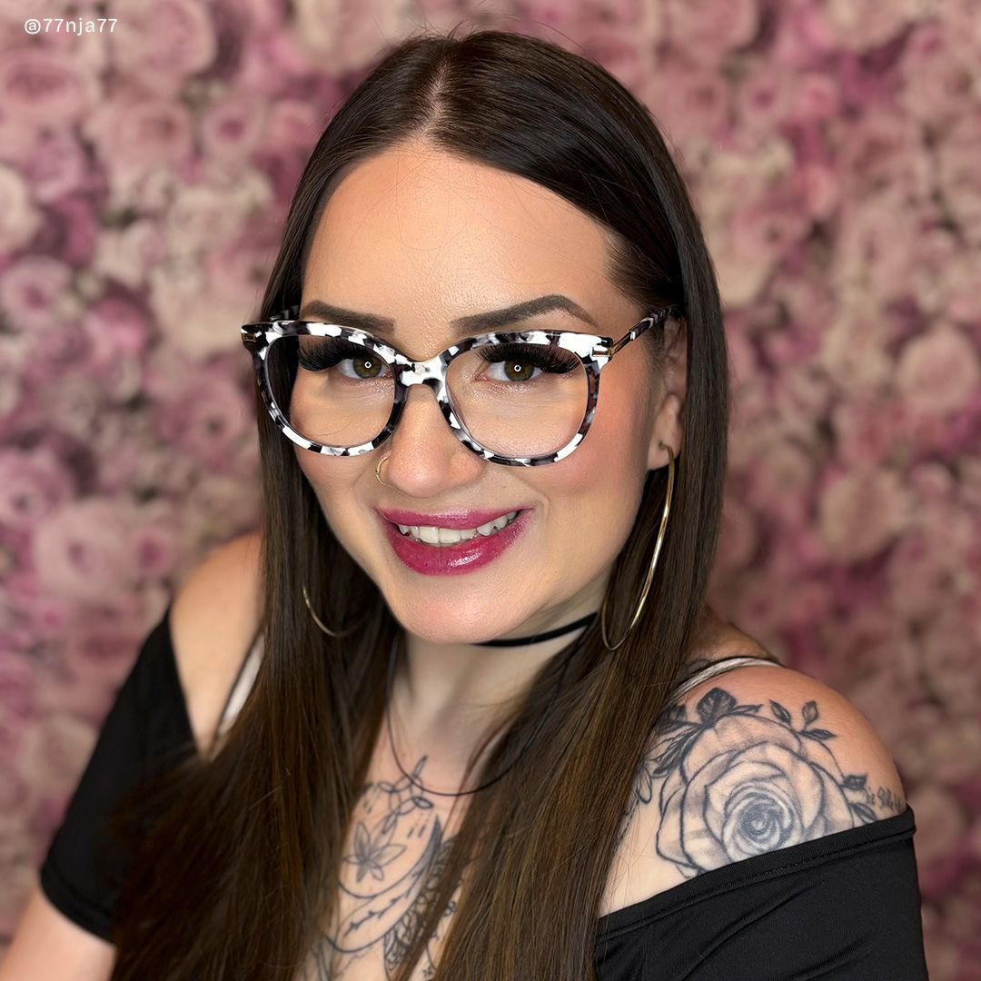 Mailyn Marmor Rund Gemischte-Materialien Brille9