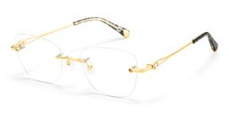 Seth Gold Rechteckig Brille2