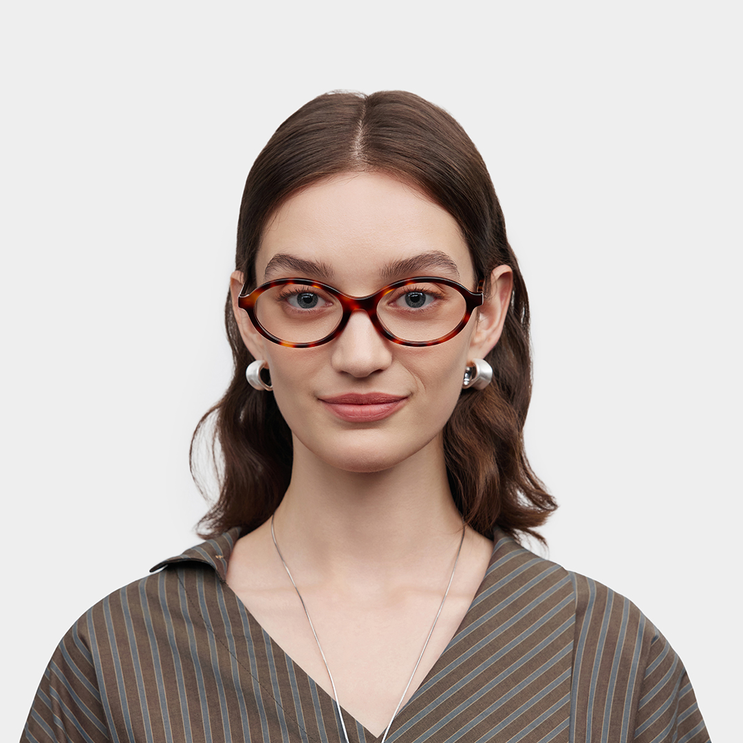 ZEELOOL Everly Tortoise Oval Brille