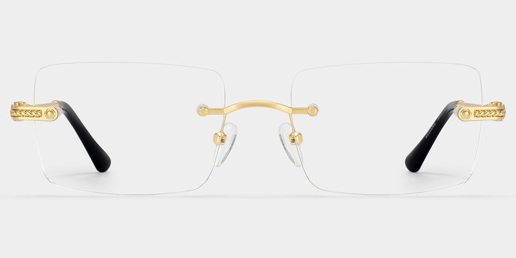 Peavy Gold Rechteckig Brille