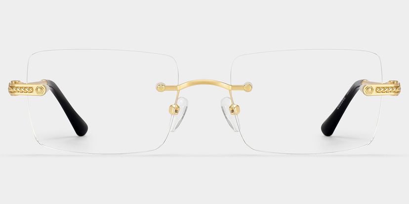 Peavy Gold Rechteckig Brille
