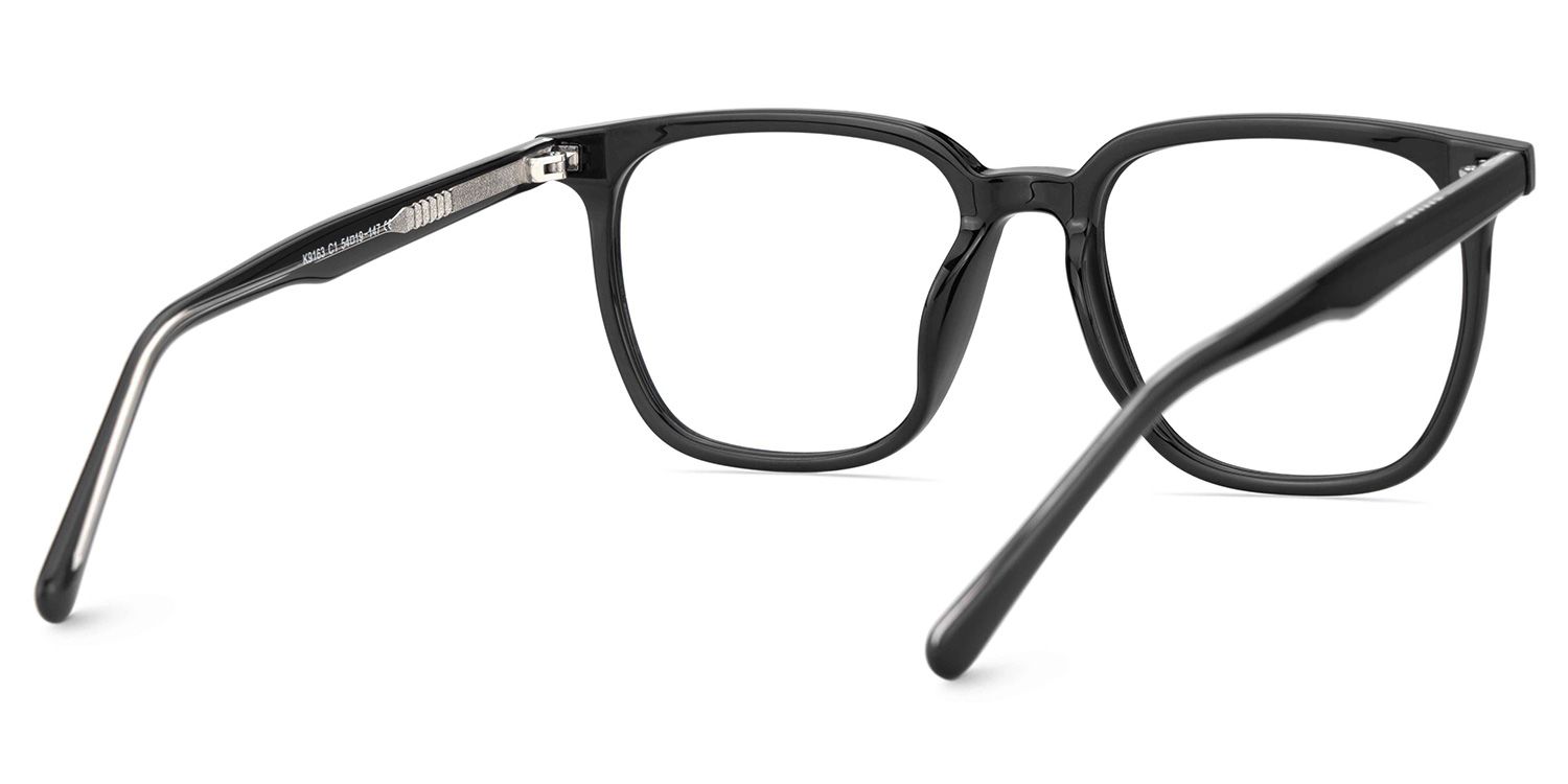 Eliza Schwarz Quadratisch Brille4