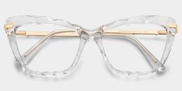 Juliet Klar Rechteckig Brille1