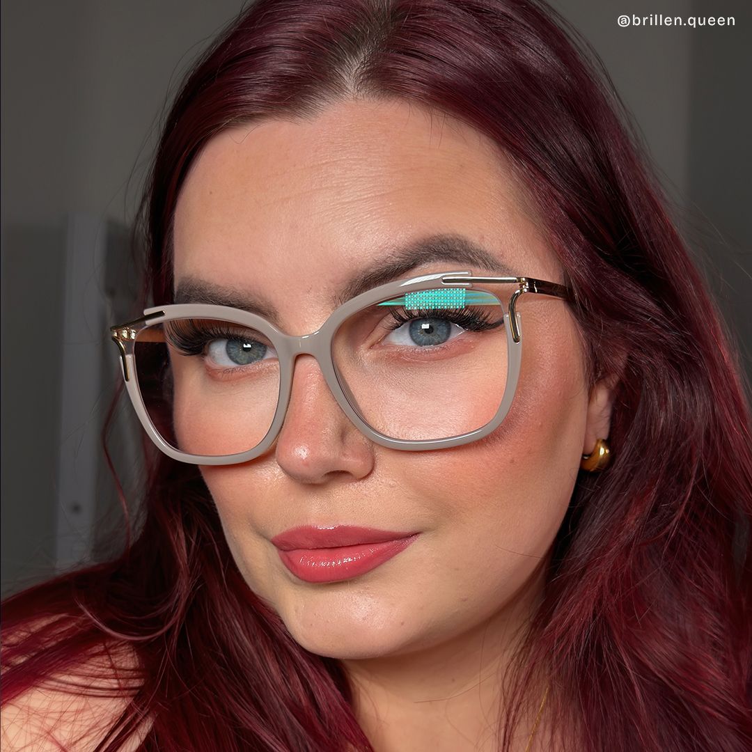 Sidibe Khaki Quadratisch Brille6