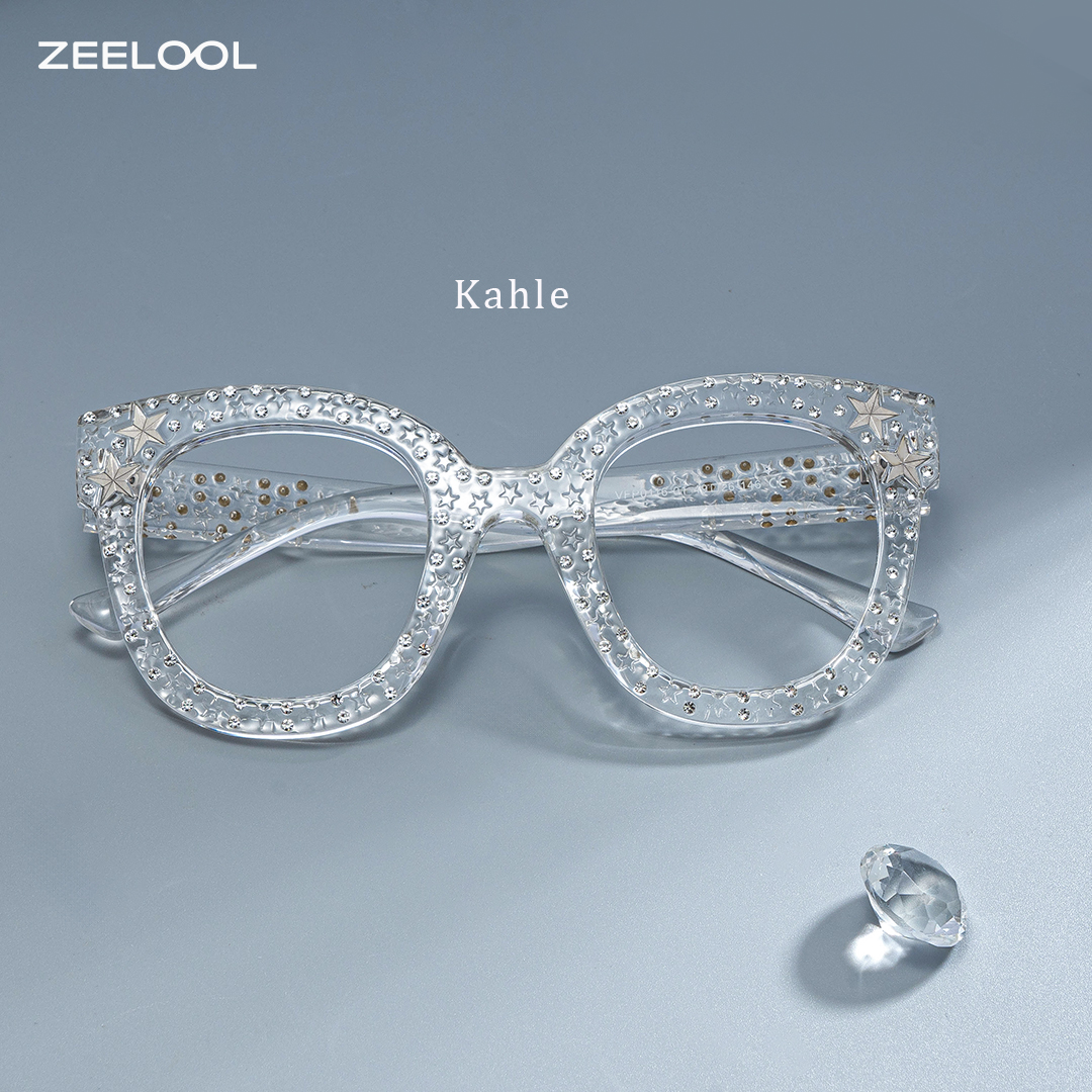 Kahle Kristall Cateye Brille1