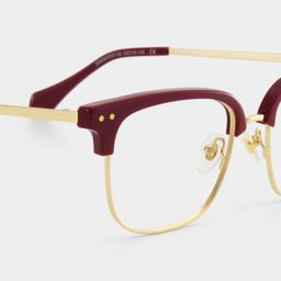 Nathan Rot Browline Brille7