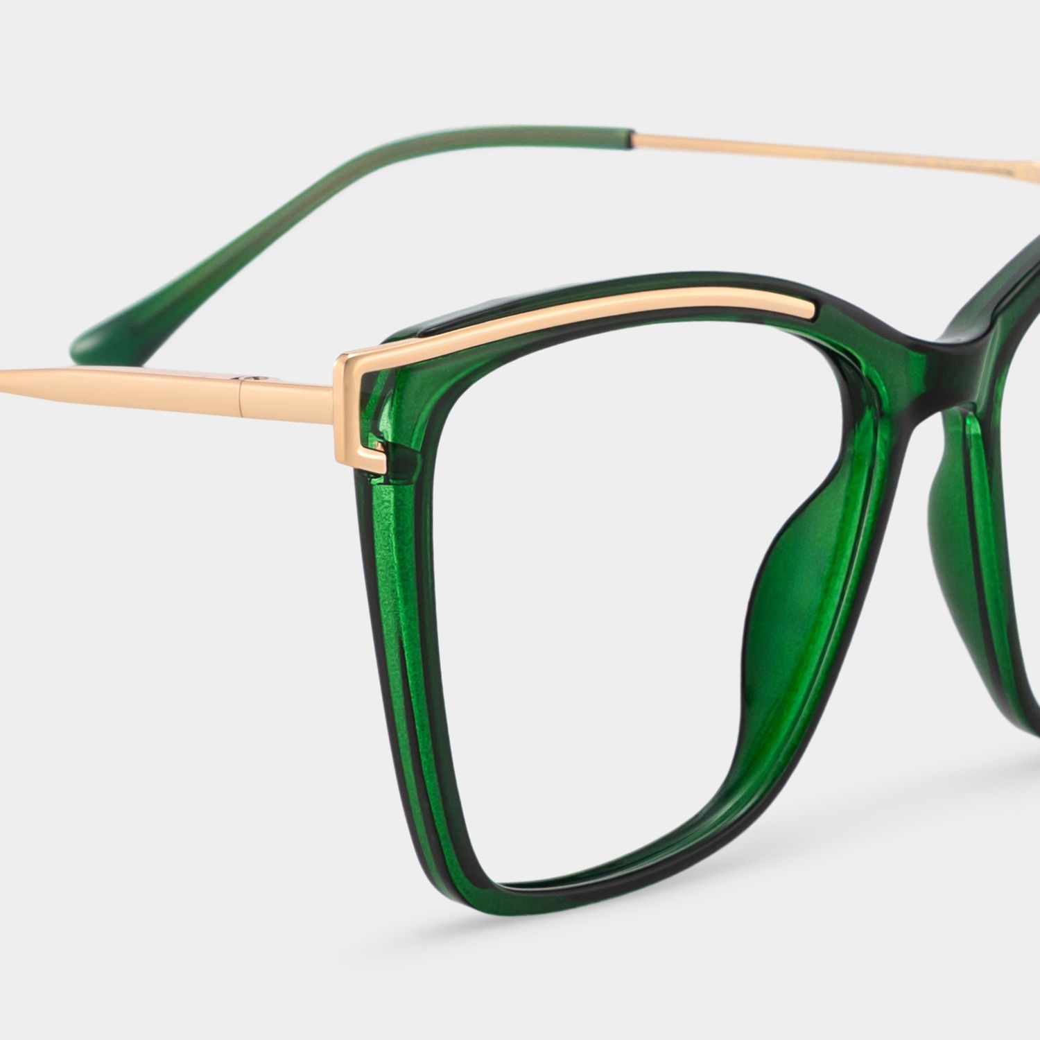 Matia Grün Quadratisch Brille4