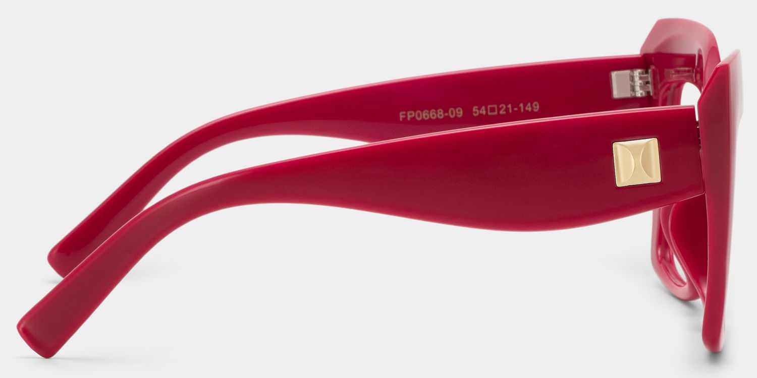 Alberta Rot Cat eye  Brille3