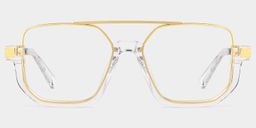 Oromiya Klar Geometrisch Brille2
