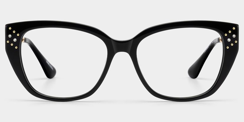 Alma Schwarz Schmetterling Brille