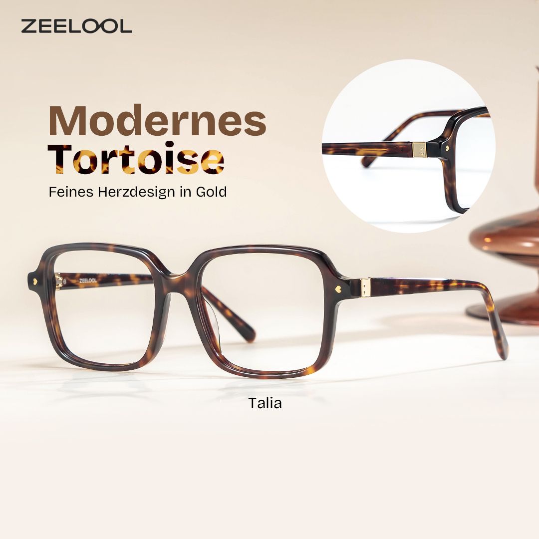 Talia Tortoise Quadratisch Brille0