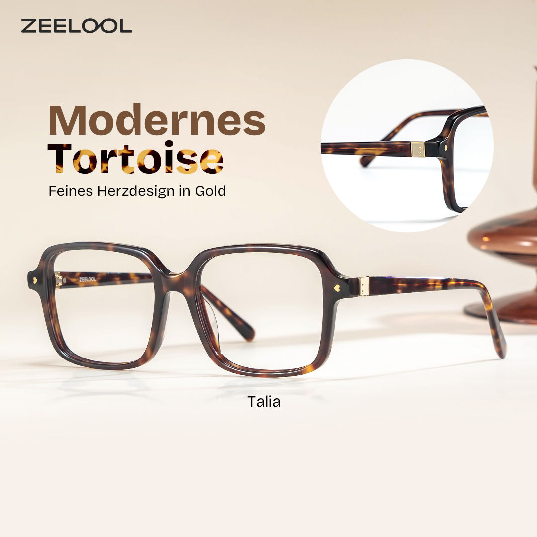 Talia Tortoise Quadratisch Brille0