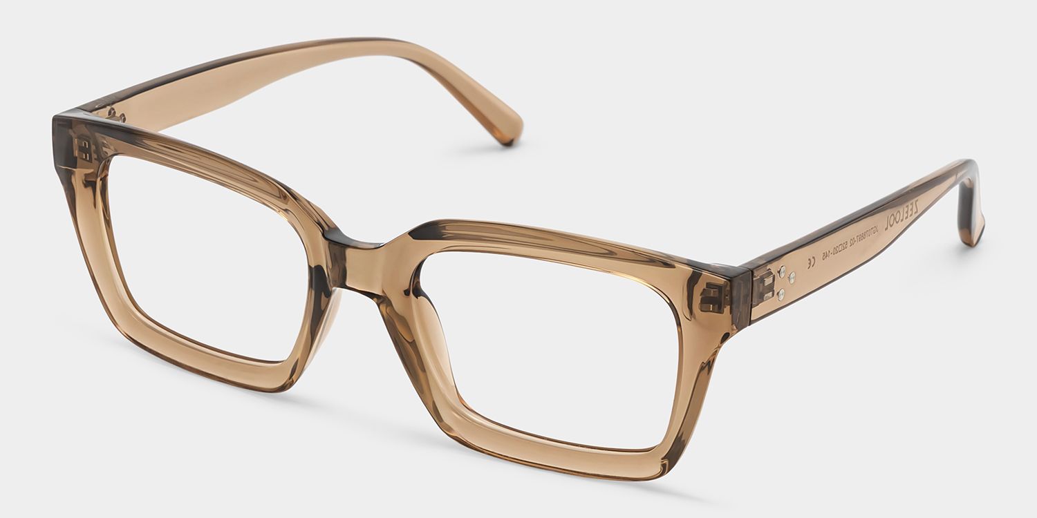 Grover Beige Rechteckig Brille2