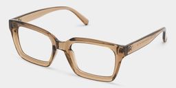Grover Beige Rechteckig Brille2