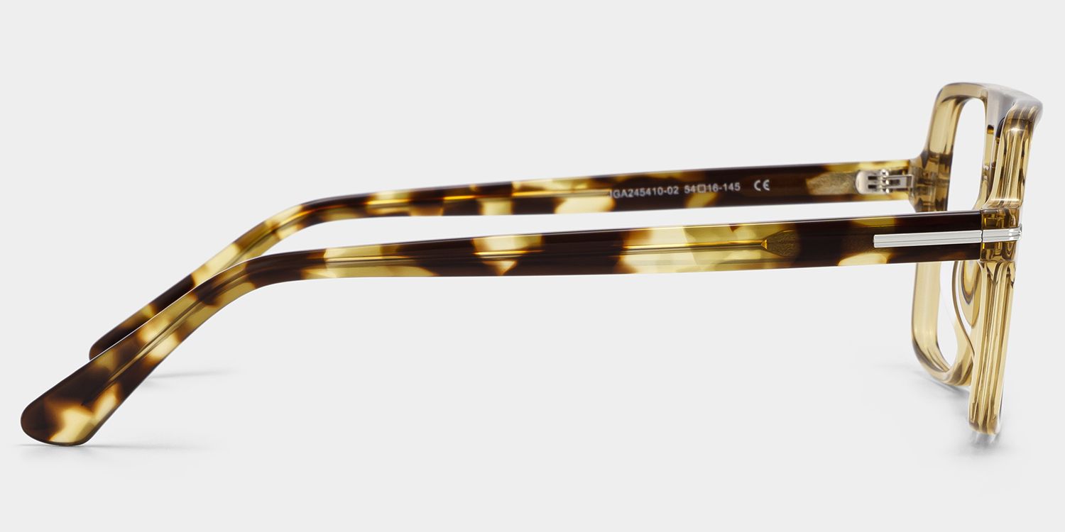 Easton Braune Pilotenbrille aus Acetat im lässigen Stil | ZEELOOL6