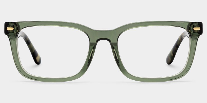 Patrick Grün Rechteckig Brille