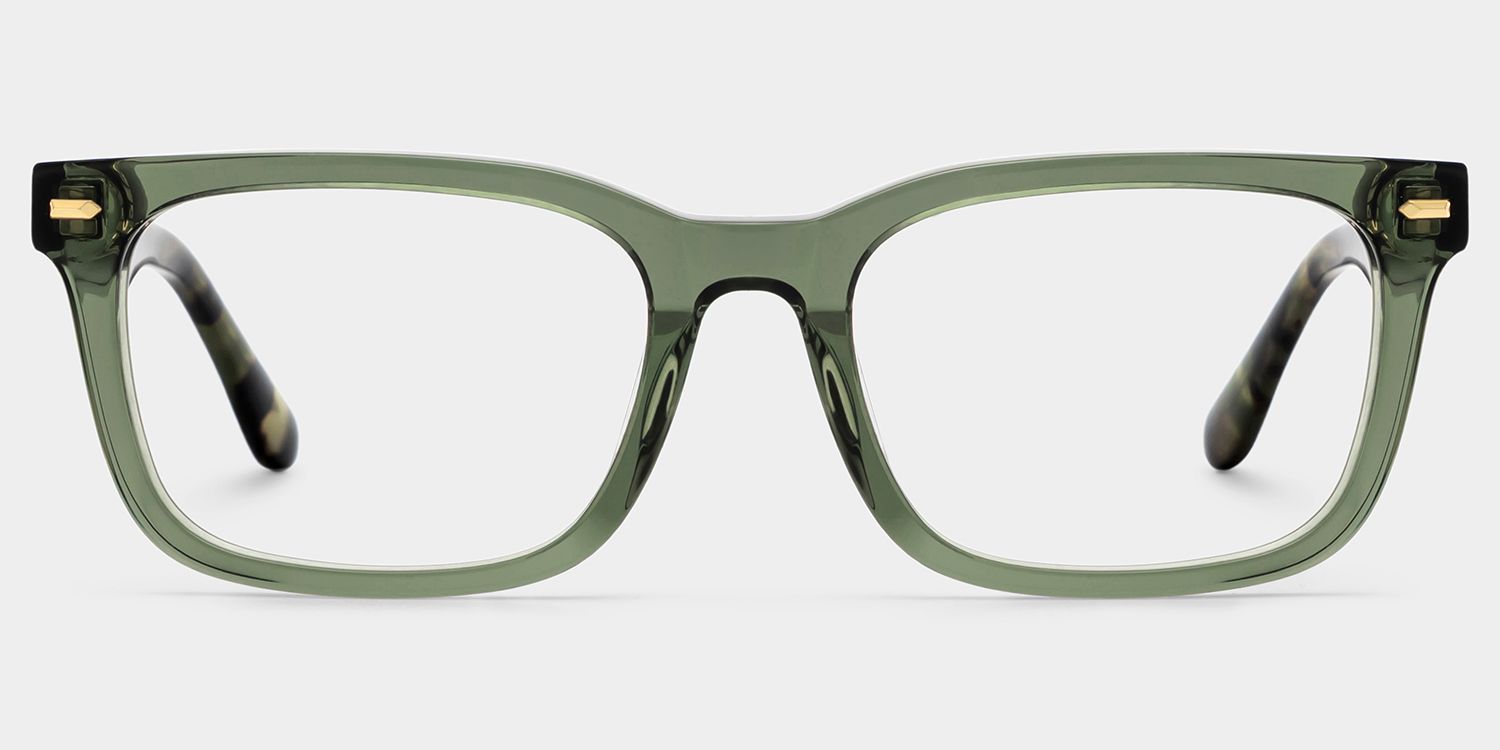 Patrick Grün Rechteckig Brille1