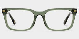 Patrick Grün Rechteckig Brille1