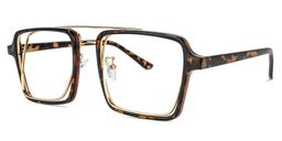 Nellie Tortoise-Gold Pilot Brille1
