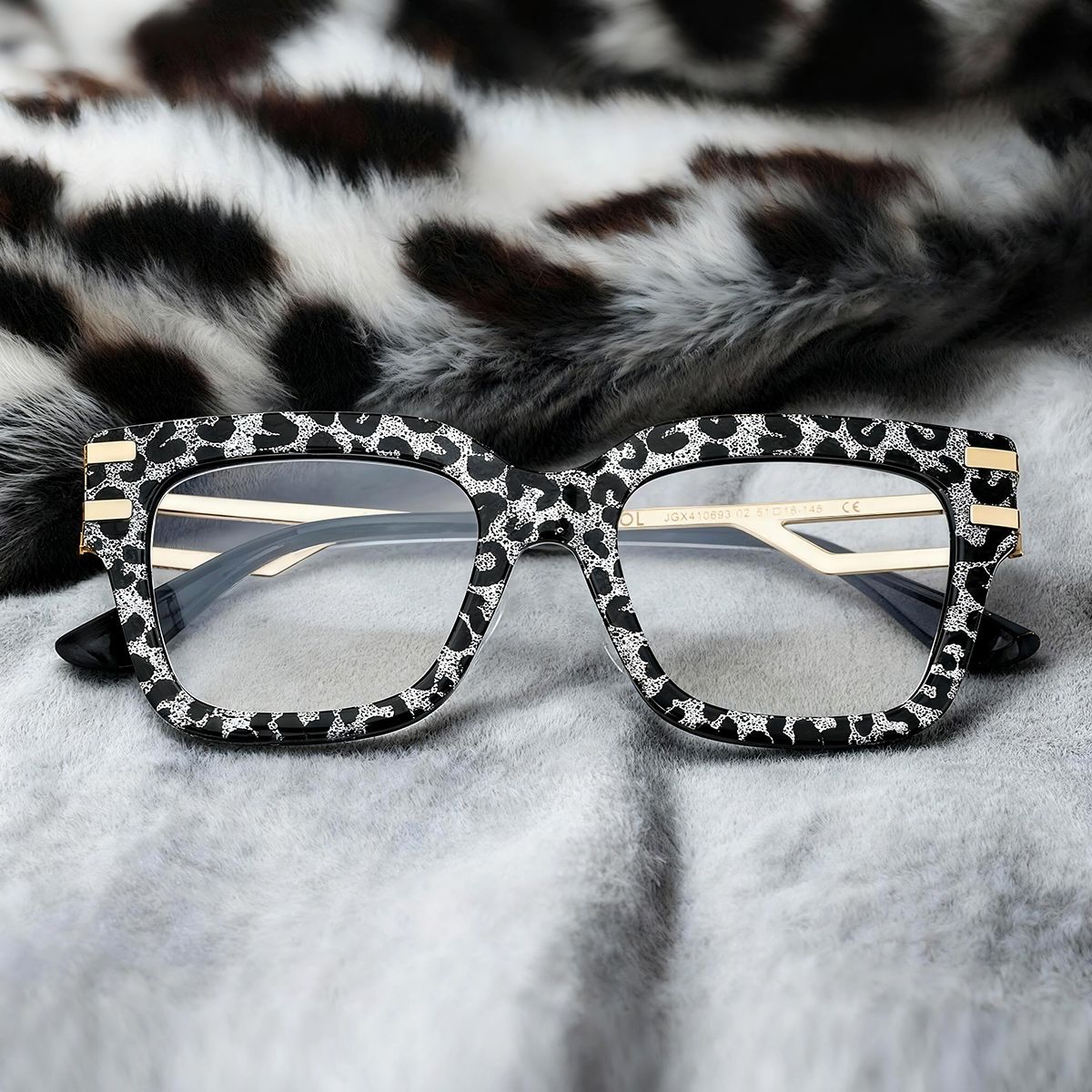 Lidia Grau-Leo Quadratisch Gemischte-Materialien Brille2