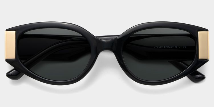 Silvia Schwarz Geometrisch Sonnenbrille