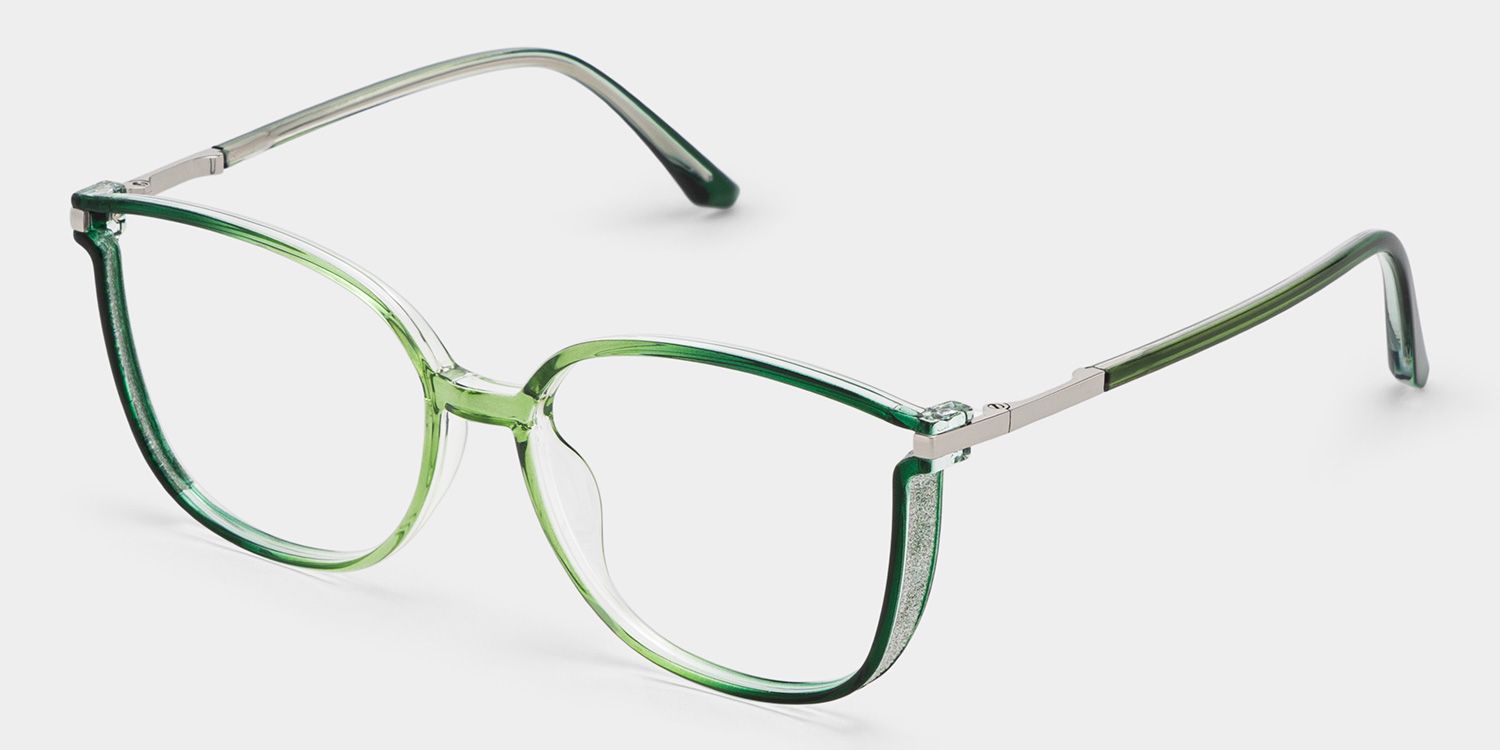Walden Hellgrün Cateye Brille2