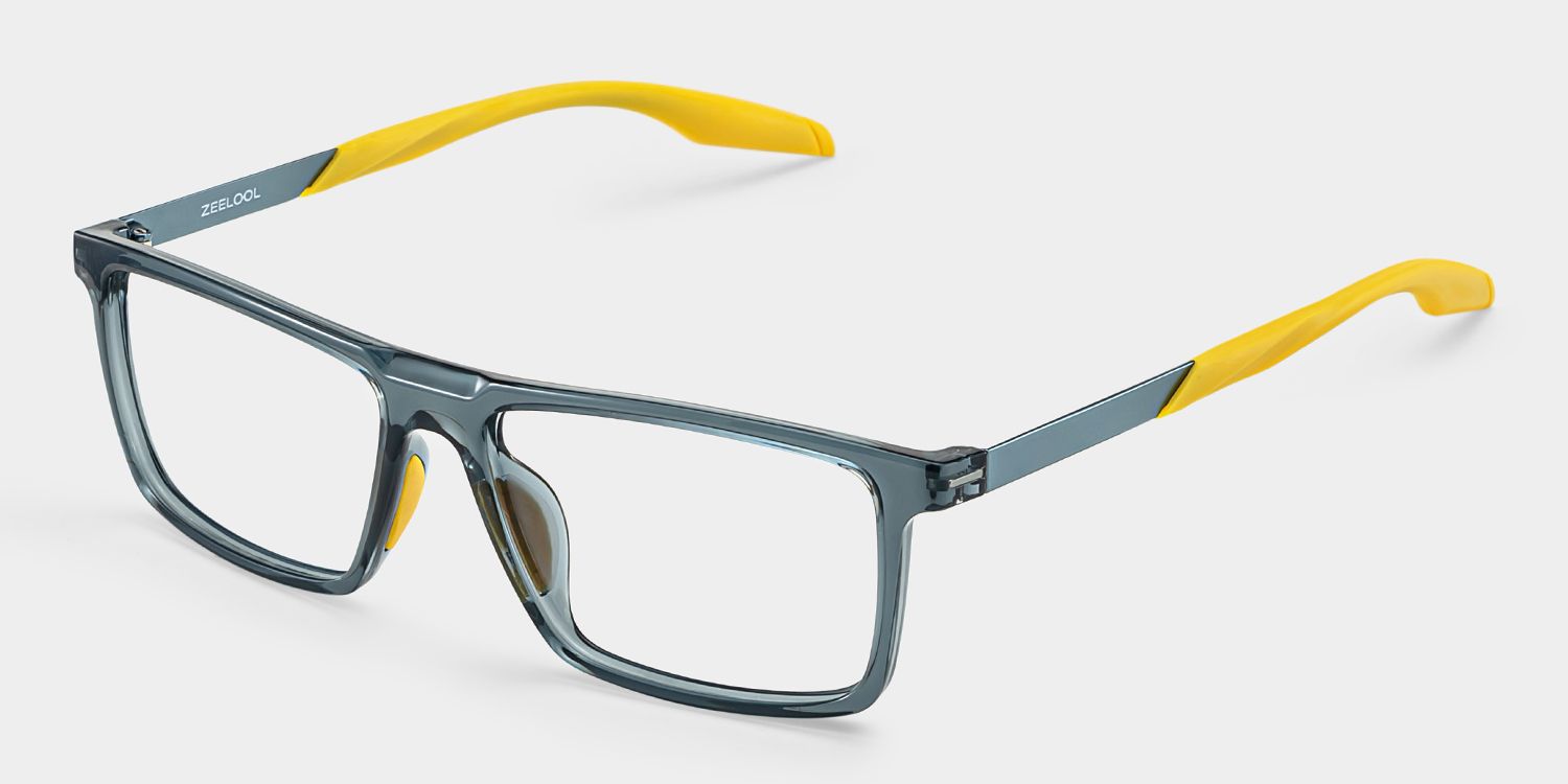 Active Blau-Gelb Rechteckig Brille2