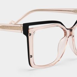 Twolla Beige Quadratisch Brille5
