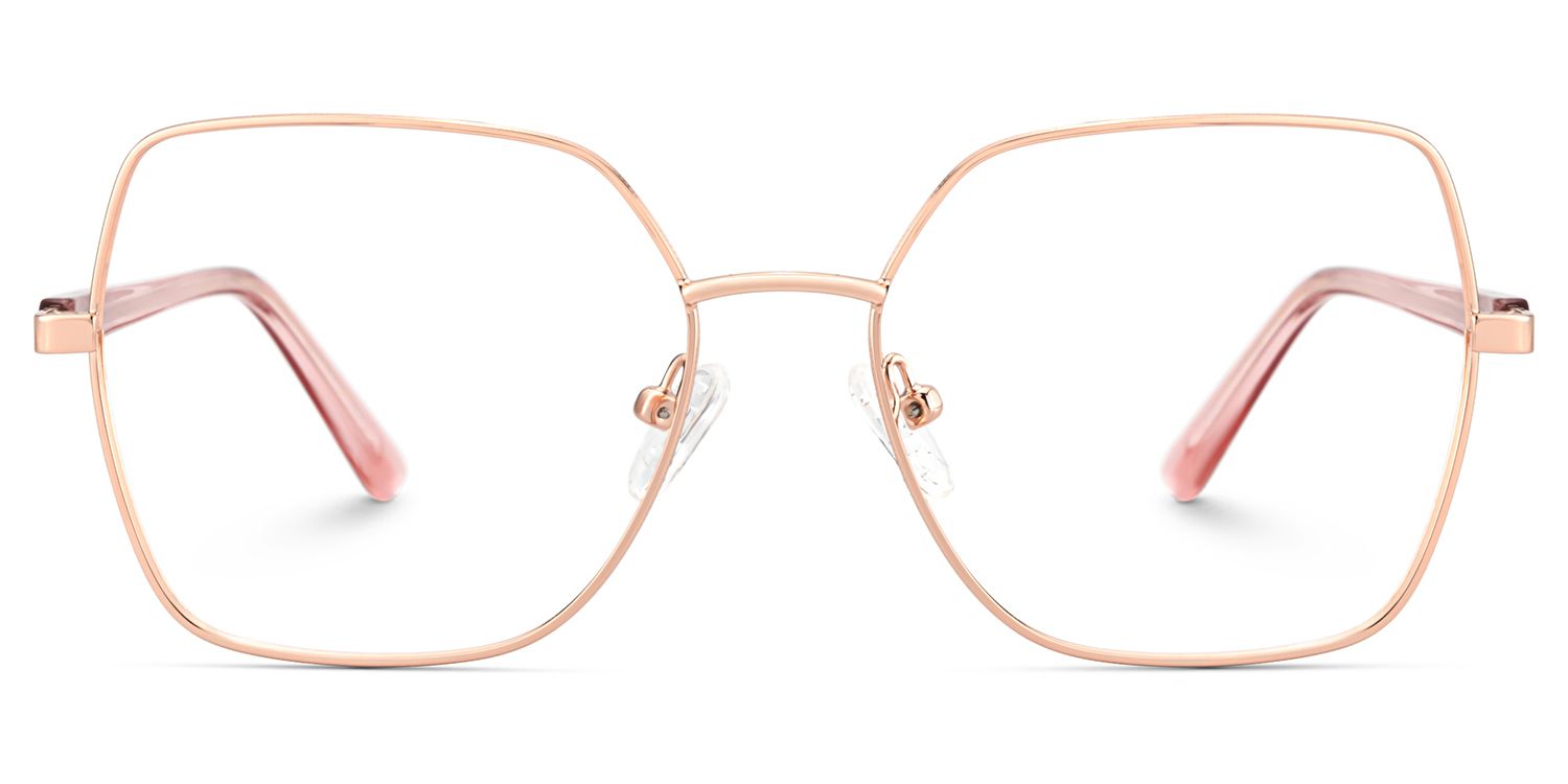 Billie Rosa-Gold Geometrisch Brille3