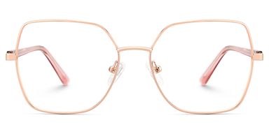 Billie Rosa-Gold Geometrisch Brille