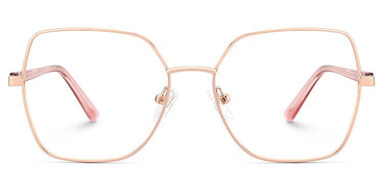 Billie Rosa-Gold Geometrisch Brille