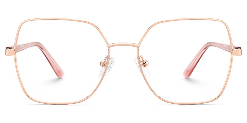 Billie Rosa-Gold Geometrisch Brille