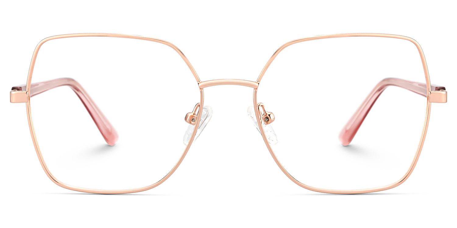 Billie Gold Geometrisch Brille1