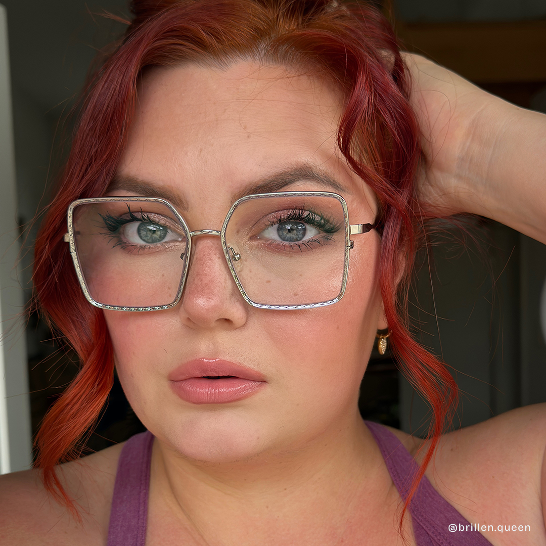 Thalia Silber Quadratisch Metall Brille4