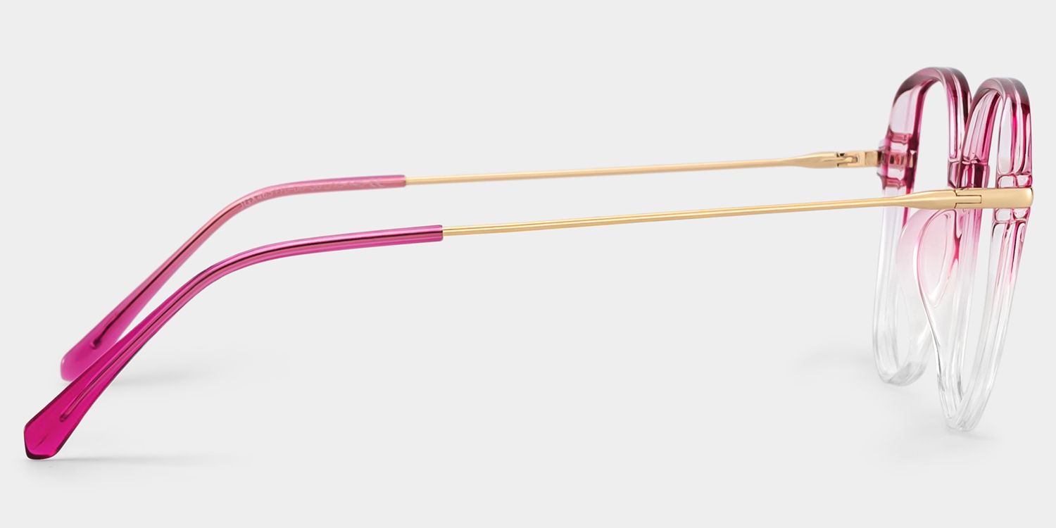 Payton Dunkelrosa Geometrisch Brille3