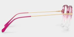 Payton Dunkelrosa Geometrisch Brille3