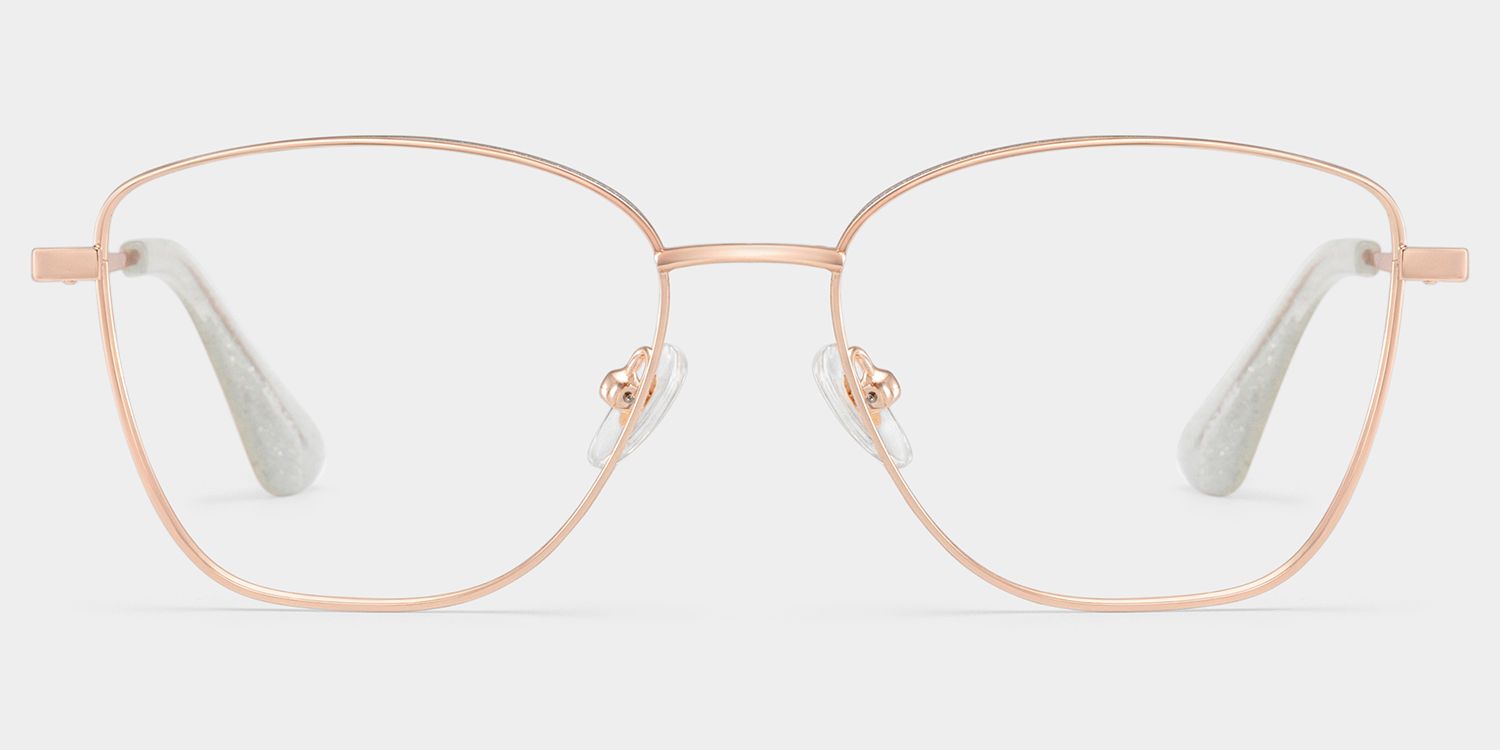 Skyler Rosa-Gold Schmetterling Brille1