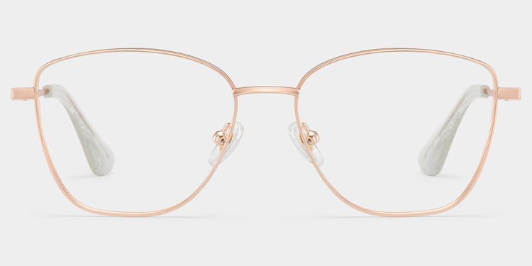 Skyler Rosa-Gold Schmetterling Brille