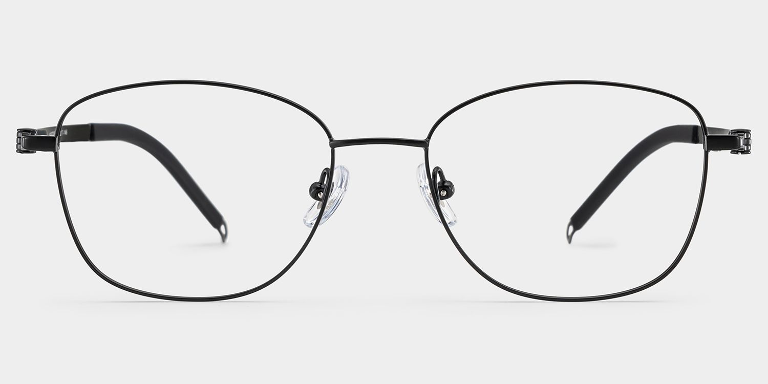 Tianna Schwarz Rechteckig Brille2