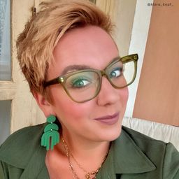 Vivienne Grün Rechteckig Brille11