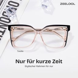 Twolla Beige Quadratisch Brille0