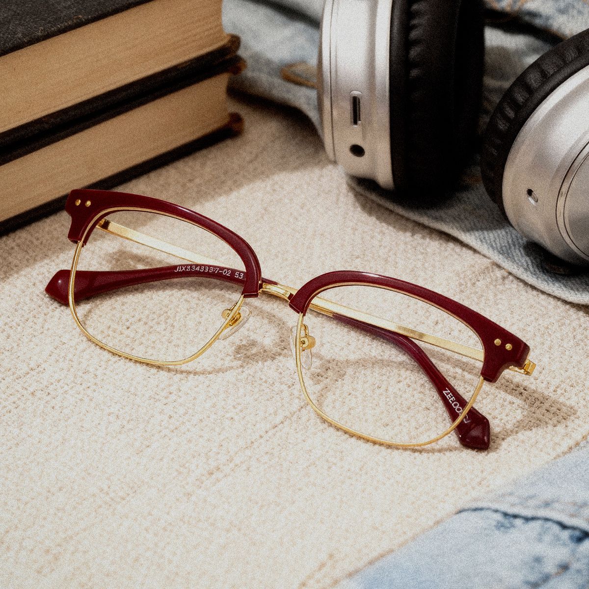 Nathan Rot Browline Brille2