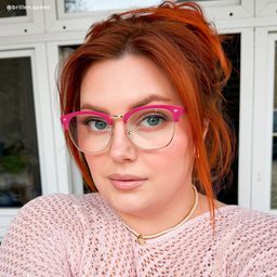 Lasha Rosa Browline-Brille6