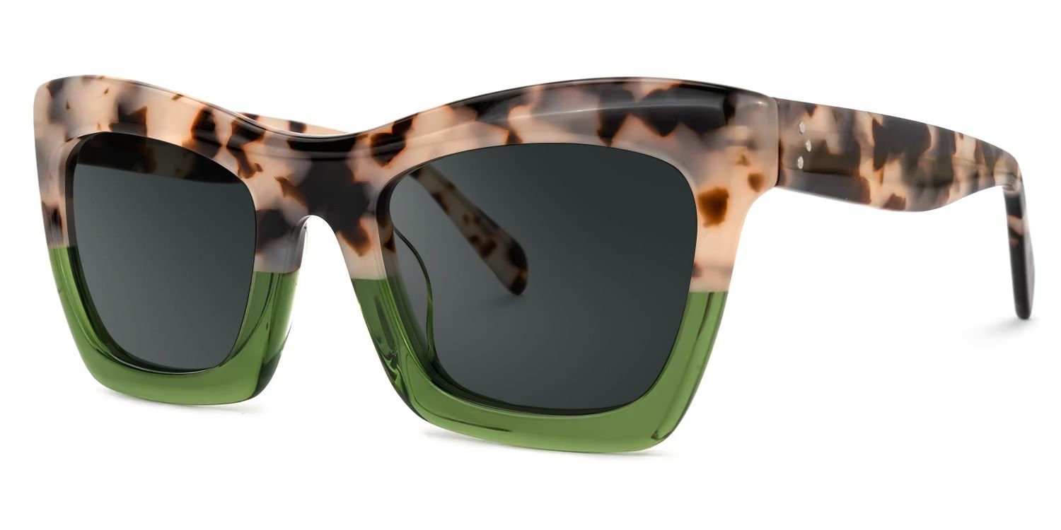 Benitez Grün-Tortoise Quadratisch Brille1