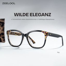 Ivy Schwarz Quadratisch Brille0