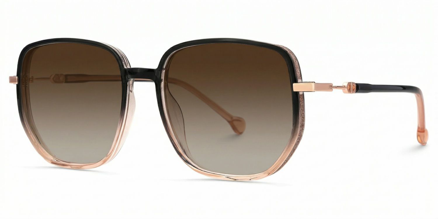 Joana Schwarz-Beige Geometrisch Brille2