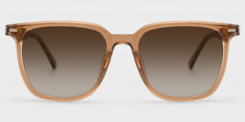 Eliza Braun Quadratisch Brille