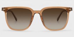 Eliza Braun Quadratisch Brille0