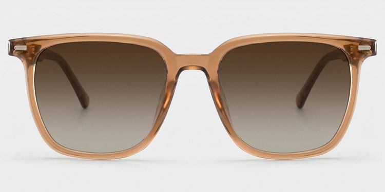 Eliza Braun Quadratisch Sonnenbrille