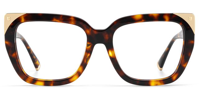 Übergroße tortoise Cat-Eyes mit Mittelmeer-Charme.